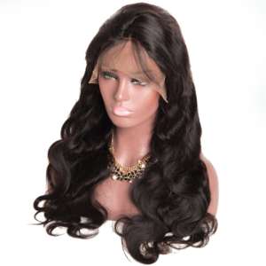 wavy human hair wig model